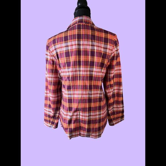 Fun and Funky Plaid blazer from Anthropologie - Picture 5 of 9